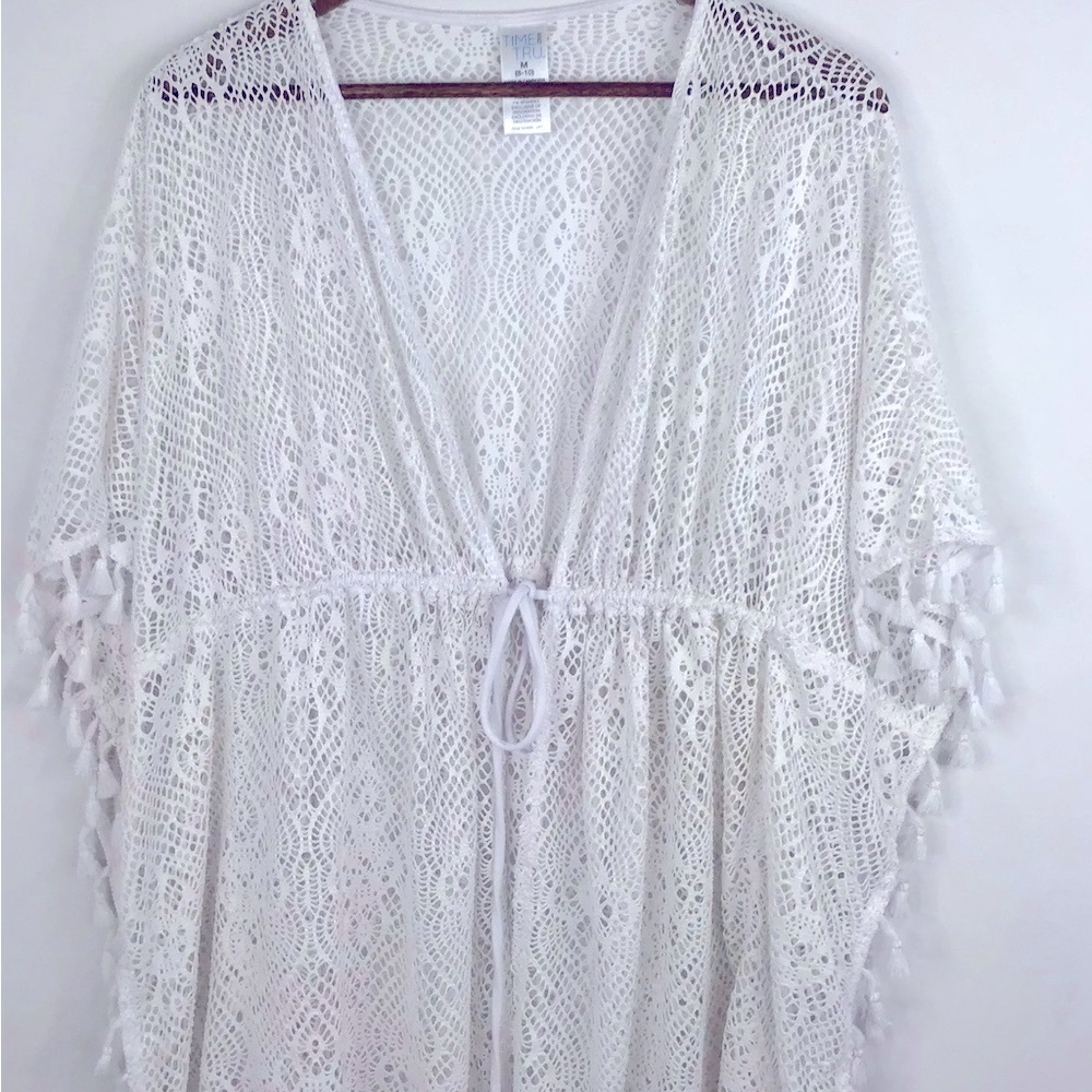 Time & Tru Crochet Lace Swimsuit Cover Up